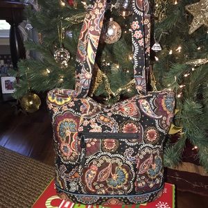 Vera Bradley Retired Kensington Paisley bucket bag